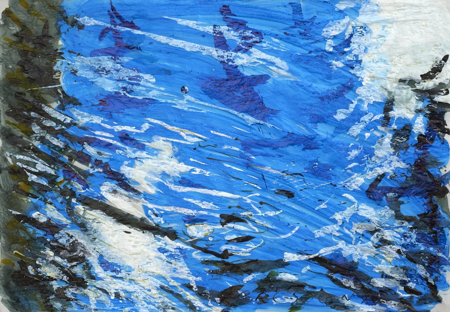 Cer ~ tus colorat pe hartie de calc ~ 100 x 70 cm ~ 2015